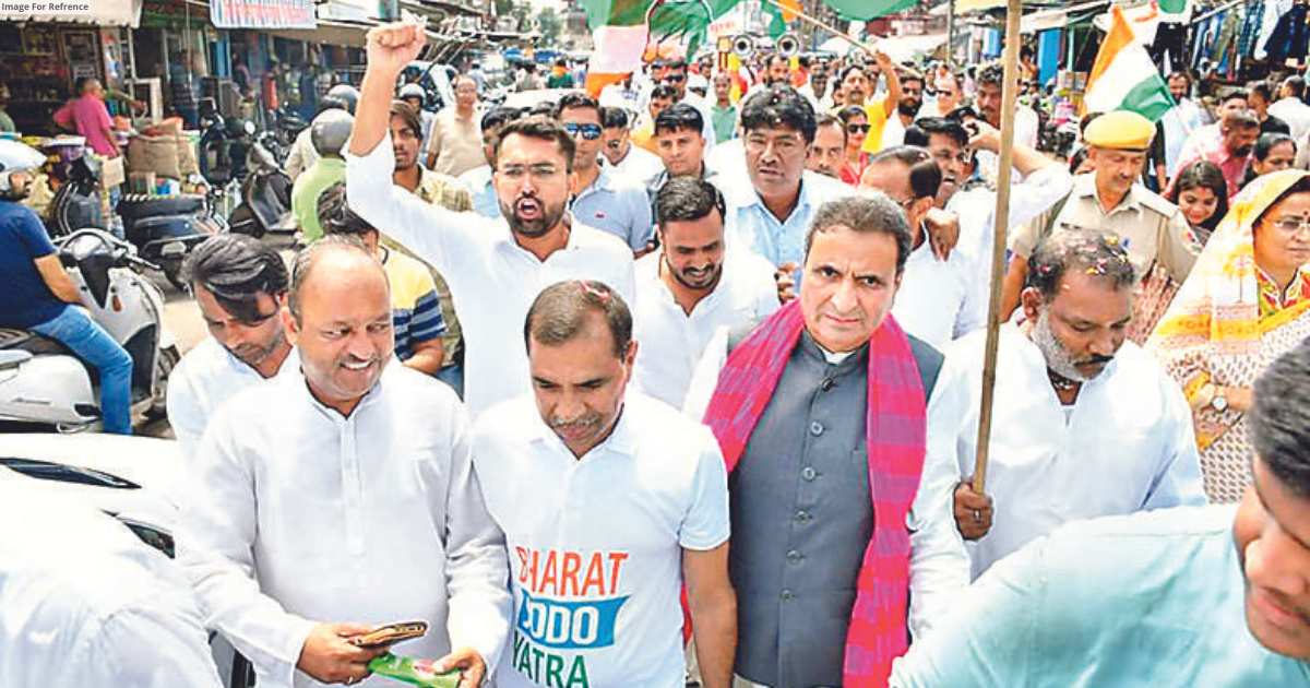 Dharmendra Rathore, Minister Rawat, others take out yatra in Ajmer